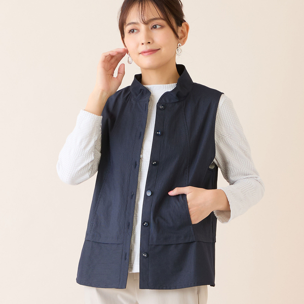 フリル襟ストレッチベスト | レディースファッション【JUNIOR Online