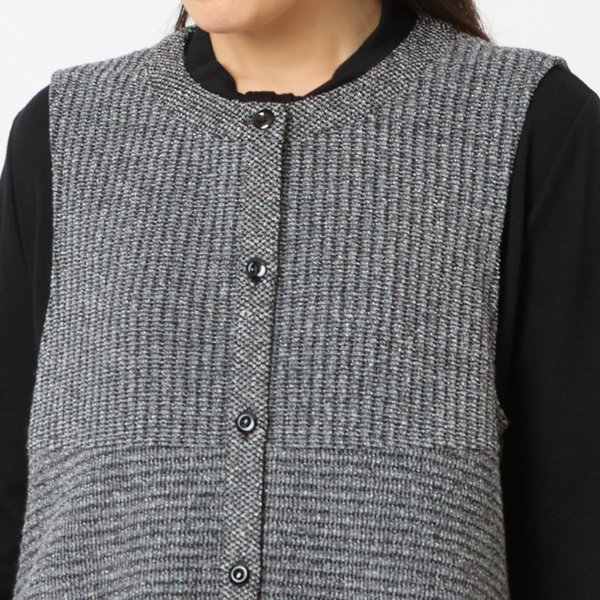 サイズXL【新品】1PIU1UGUALE3 ロゴジャカード ニットベスト 12GジャカードVネックニット｜メンズファッション通販 MEN'S