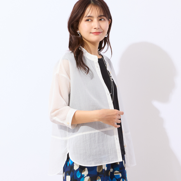 毎年人気・洗える】ストライプシアーシャツ | レディースファッション