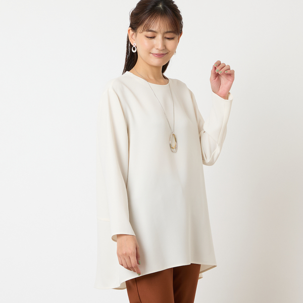 洗える】ジョーゼットチュニックブラウス | レディース