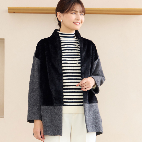 V12 ファー ジャケット 毛皮コート 毛皮ジャケット ファージャケット フォックス毛皮