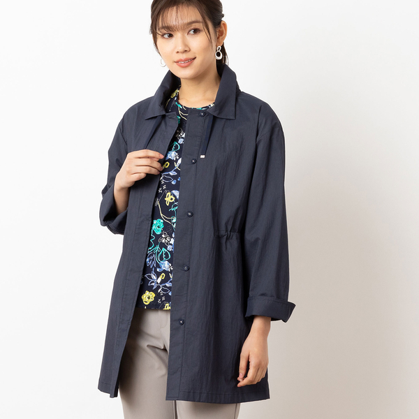 ステンカラー ストレッチコート | レディースファッション