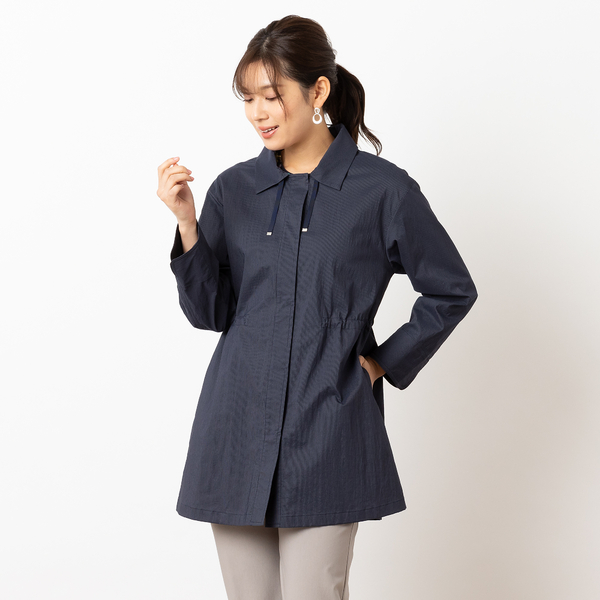 ステンカラー ストレッチコート | レディースファッション