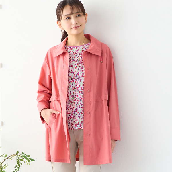 ステンカラーストレッチコート | レディースファッション【JUNIOR