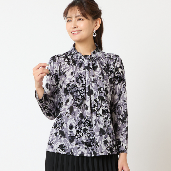 洗える・日本製】チュールプリントカットソー | レディース