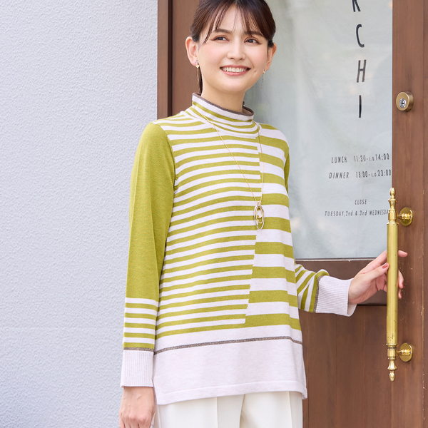 カラーボーダーセーター | レディースファッション【JUNIOR Online Shop】