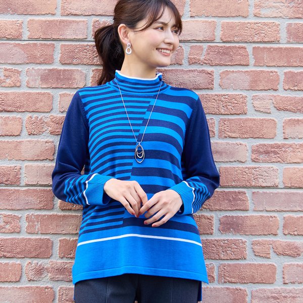 ロブジェ（LOBJIE）/カラーボーダーセーター カラーボーダーセーター | レディースファッション【JUNIOR Online Shop】