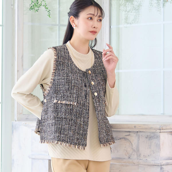 ツイードベスト | レディースファッション【JUNIOR Online Shop】