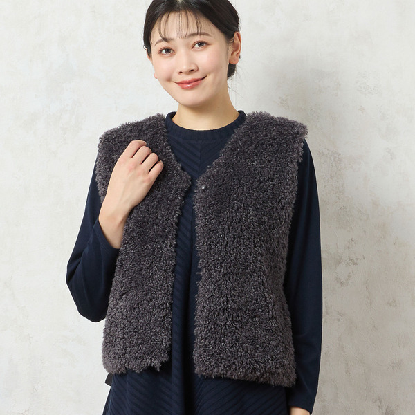 ふわふわフェイクファーベスト | レディースファッション【JUNIOR