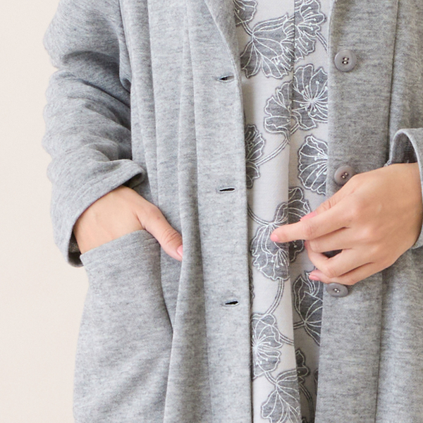 洗える・アンサンブル可・3L/4Lサイズあり】ソフトニットカーディガン