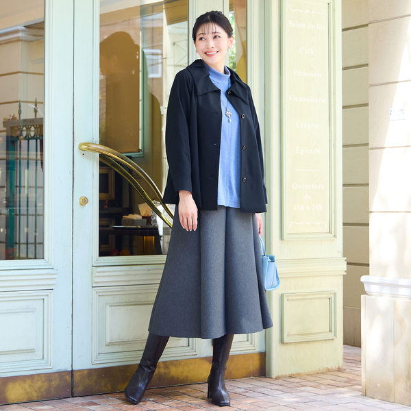 3L/4Lサイズあり】ダンボールニットAラインスカート | レディース