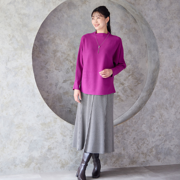 2024Admiral フラワー柄 セットアップ LLサイズ セットアップ可・3L/4Lサイズあり】千鳥柄スカート | レディース