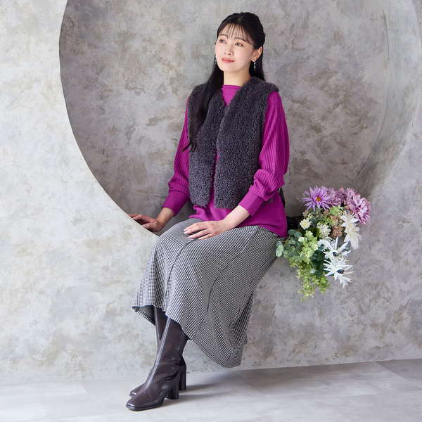 イベント対象外】【セットアップ可・3L/4Lサイズあり】千鳥柄スカート