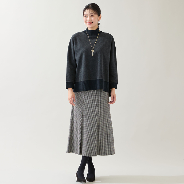 セットアップ可・3L/4Lサイズあり】千鳥柄スカート | レディース