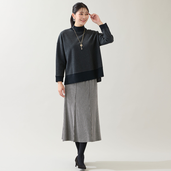 セットアップ可・3L/4Lサイズあり】千鳥柄スカート | レディース