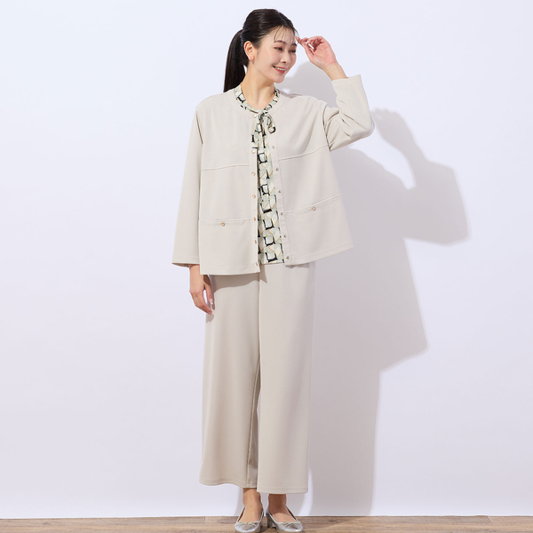 S・M・Lサイズ展開】ツータックワイドパンツ – Bab