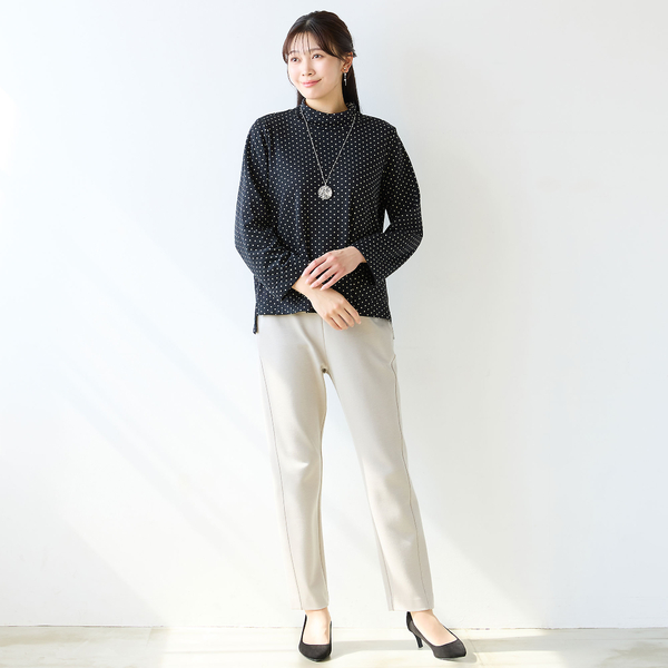 保温性・洗える・セットアップ可・L～4Lサイズ】ストレートパンツ