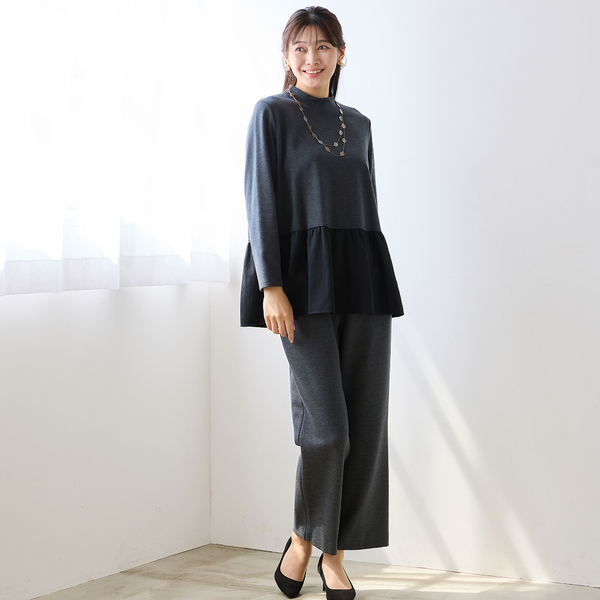 保温性・洗える・セットアップ可・L～4Lサイズ】セミワイドストレート