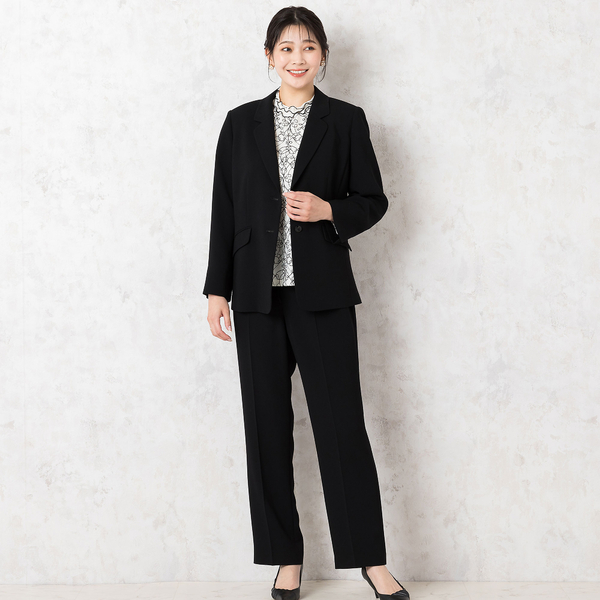 ブラックフォーマル センタープレスパンツ【4Lサイズあり  