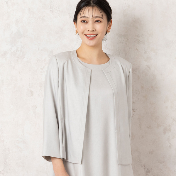 超美品⭐︎ANAYI ホワイト ボレロジャケット⭐︎38 超美品⭐︎ANAYI ホワイト ボレロジャケット⭐︎38