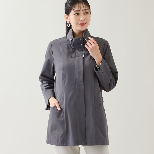 快適ストレッチ・3L/4Lサイズあり】フード内蔵 ライトジャケット