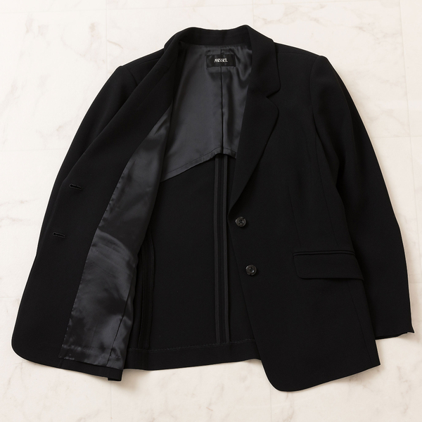 ブラックフォーマル テーラードジャケット【4Lサイズあり