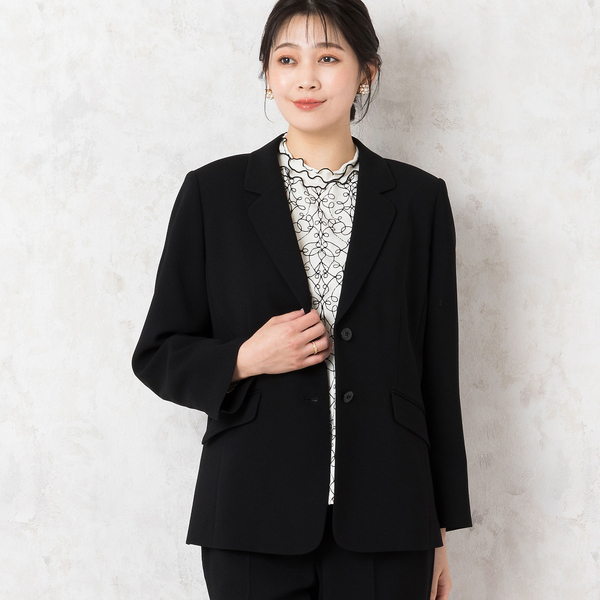 ブラックフォーマル テーラードジャケット【4Lサイズあり