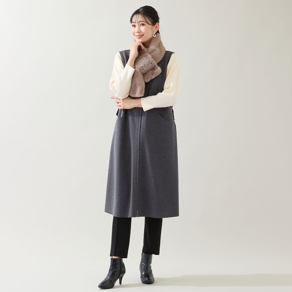 美品！シェル式 ダウンスカート ファスナー付き AMBIDEX Store 〇80ボイル ピンタック ティアードスカート(F