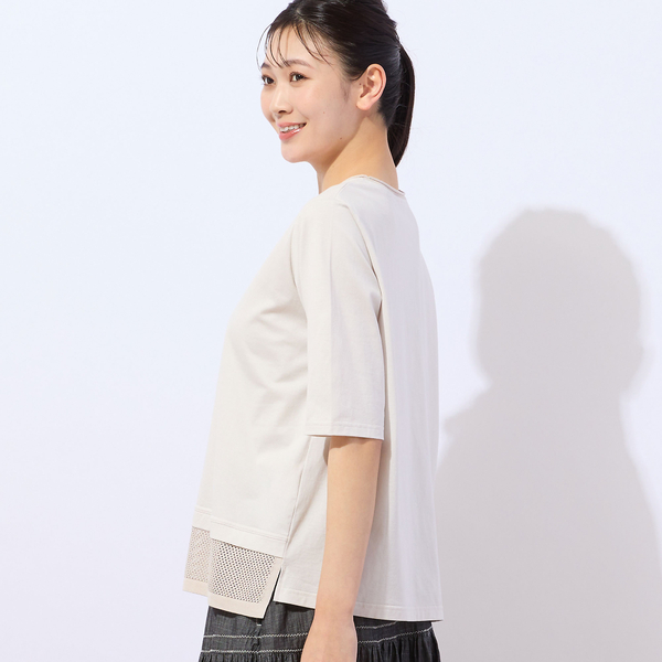 COOL RICH COTTON メッシュコンビTシャツ | レディース