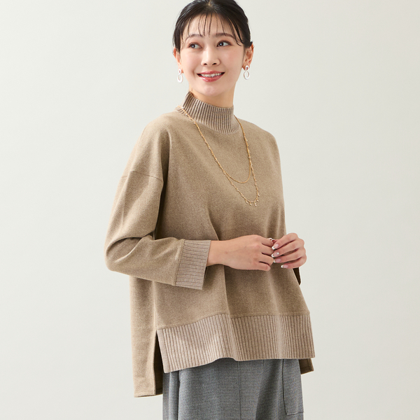 3L/4Lサイズあり】綿混ジャージープルオーバー | レディース