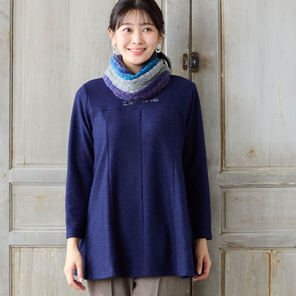 洗える・日本製・L～4Lサイズ】ふんわり起毛チュニック | レディース