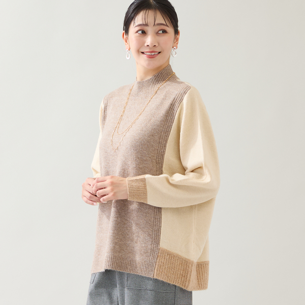 バイカラーセーター | レディースファッション【JUNIOR Online Shop】