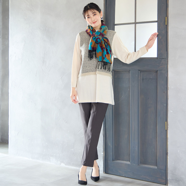 日本製】スパンコールニットチュニック | レディース