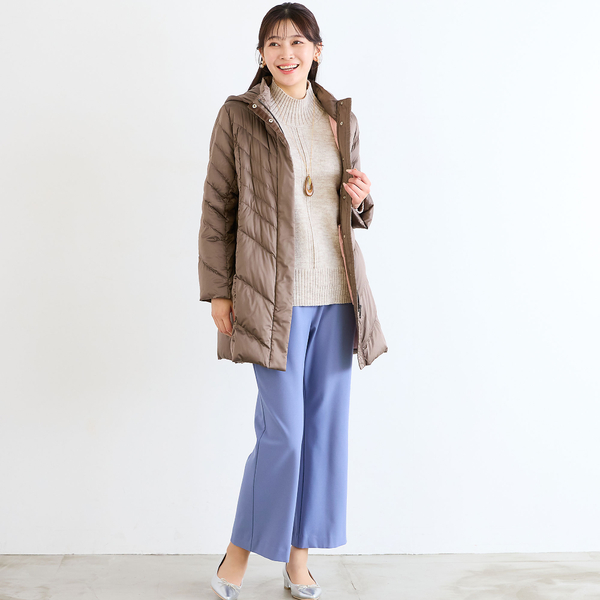 3Lサイズあり】ウール混ハイネックセーター | レディースファッション