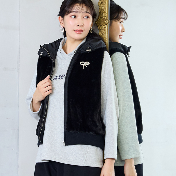 一部店舗/WEB限定】パールモチーフリボンブローチ | レディース