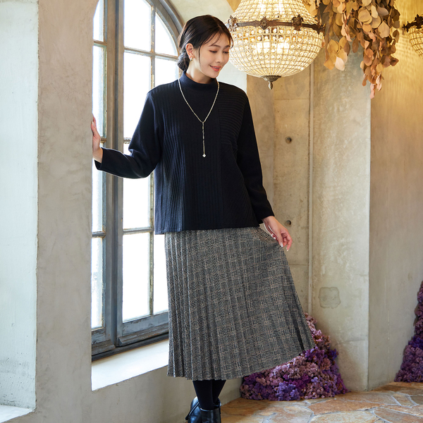 お花モチーフつき ラリエットネックレス | レディース