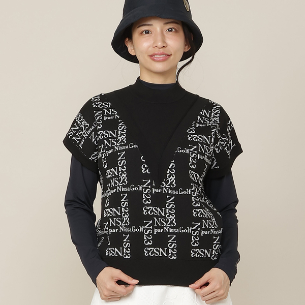 Women's】モノグラムロゴJQニットベスト | レディースファッション