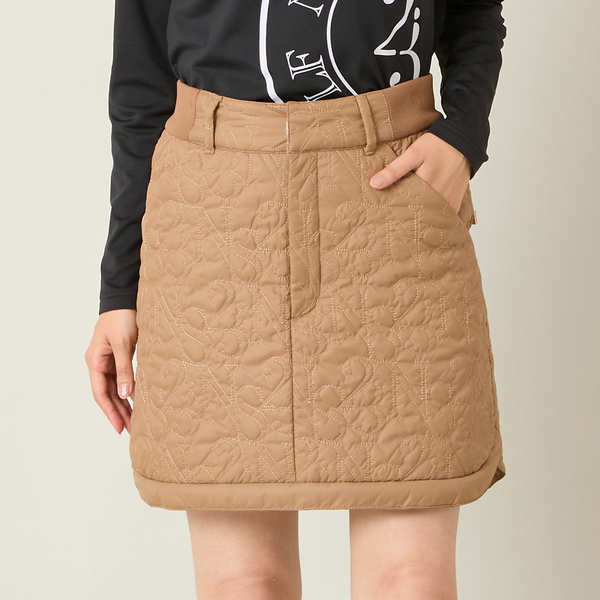 レディース】ロゴキルティング中綿スカート | レディースファッション