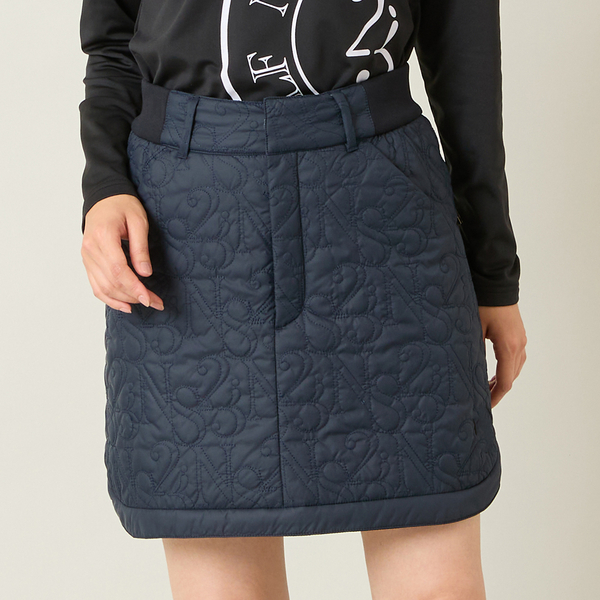 レディース】ロゴキルティング中綿スカート | レディースファッション