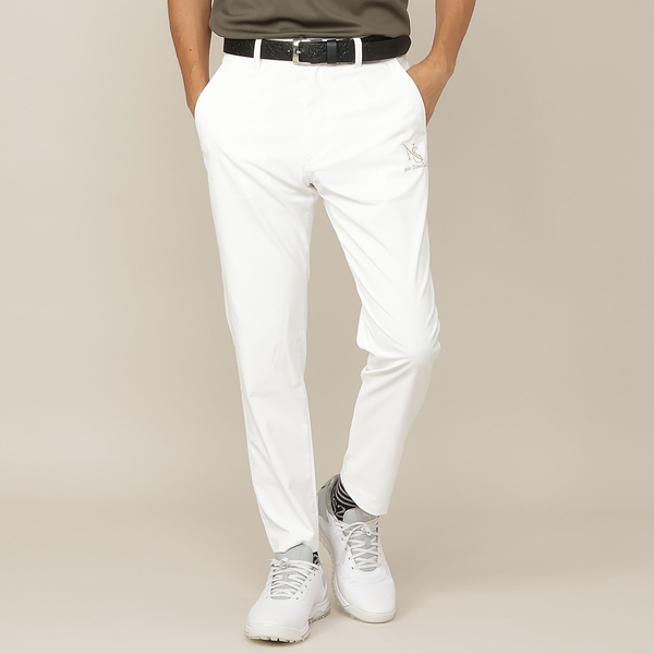 【未使用品】23区 GOLF パンツ ホワイト 撥水 接触冷感 UVカット 74 Men's／接触冷感／UVカット／透け防止】超フルダル遮熱パンツ