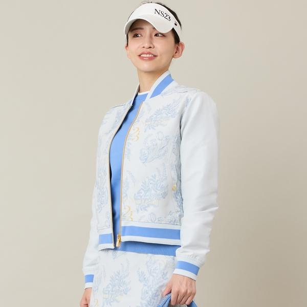 Women's】【セットアップ可】ミモザジャカードブルゾン | レディース