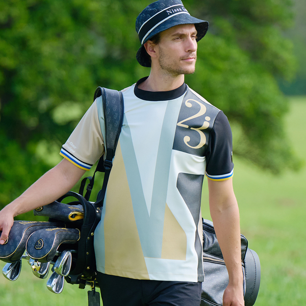 NS23 par Nissa Golf / エヌエス23・パー・ニッサゴルフ 【レディース】メッシュニットモックネック NS23 par Nissa Golf / エヌエス23・パー・ニッサゴルフ