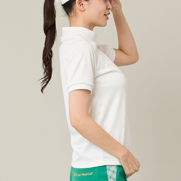 Women's】ロゴジャカードモックネック | レディースファッション