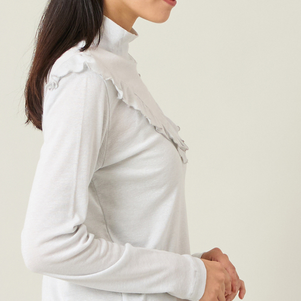 レディース】ラメ入り長袖モックネックインナー | レディース