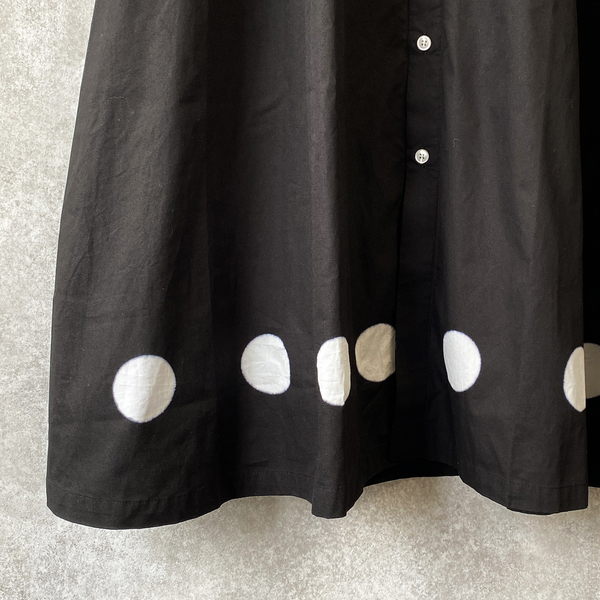 Esesensation シャツワンピ（中古）黒裾グレー　（フリー）美品　値下 Esesensation シャツワンピ（中古）黒裾グレー （フリー）美品 値下