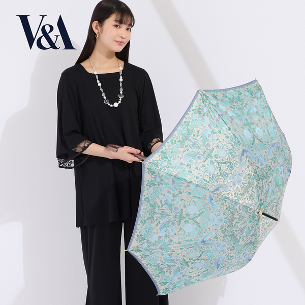 日本製長傘】V&Aいちご泥棒柄ジャカード織 | レディース