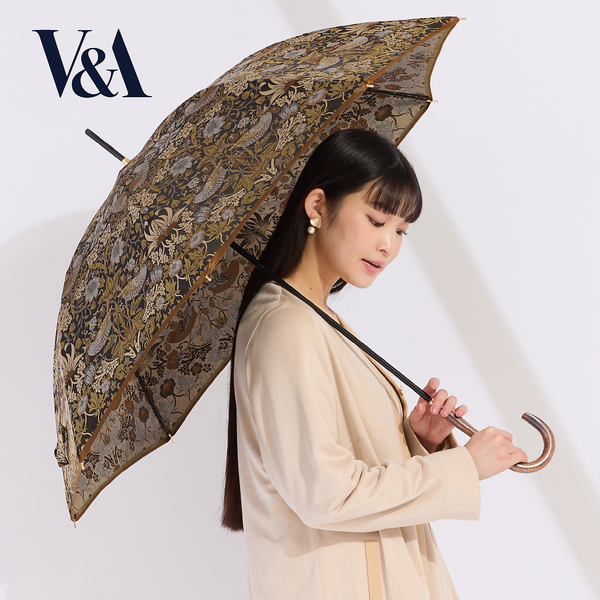 日本製長傘】V&Aいちご泥棒柄ジャカード織 | レディースファッション