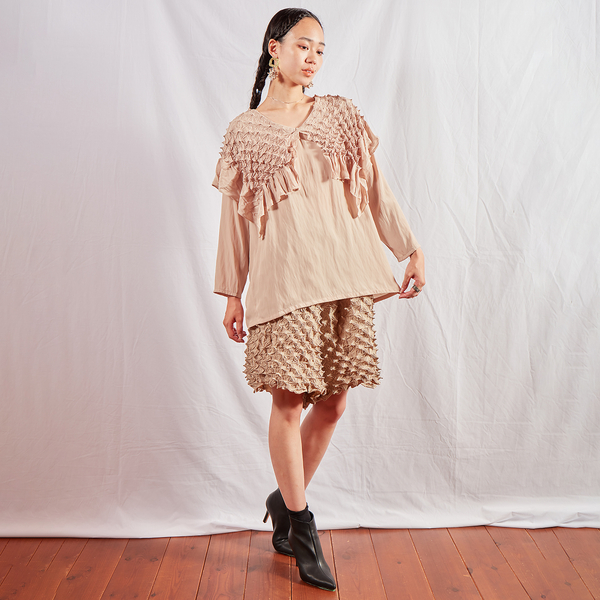 有松絞り》kumo sailor collar blouse | レディースファッション