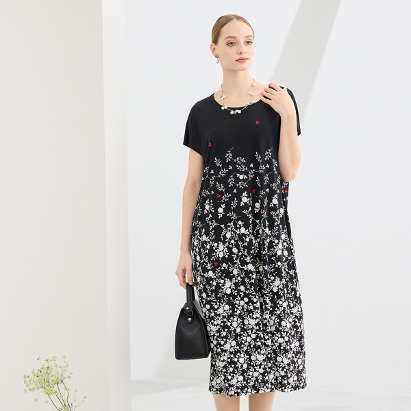 mimisol フラワープリント ワンピース セット ミニフラワープリント