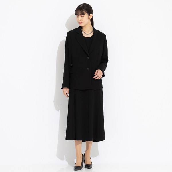 Selection・セットアップ対応】ブラックフォーマル ノースリーブドレス